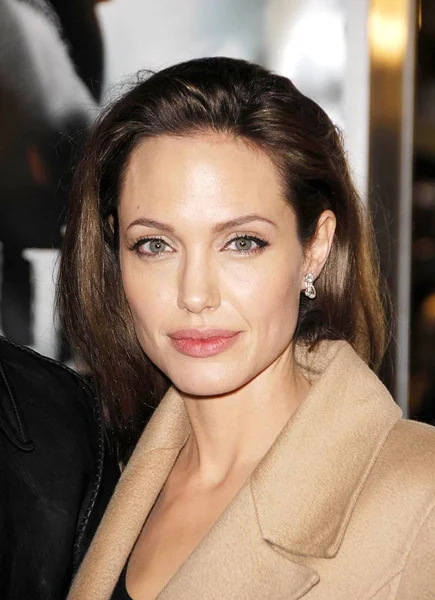 Angelina Jolie Beowulf Los Angeles Premiere Için Gelenler Westwood Village — Stok fotoğraf