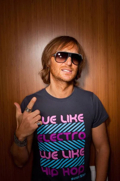 Alta Taxas Aplicáveis David Guetta Posando Para Retrato Exclusive Portraits — Fotografia de Stock