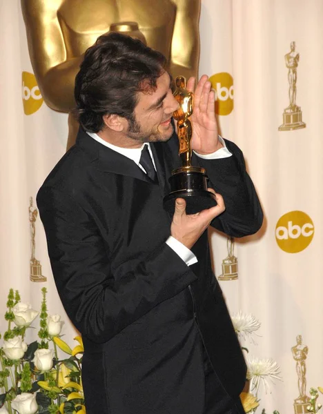 Javier Bardem Pemenang Aktor Pendukung Terbaik Country Old Men Ruang — Stok Foto