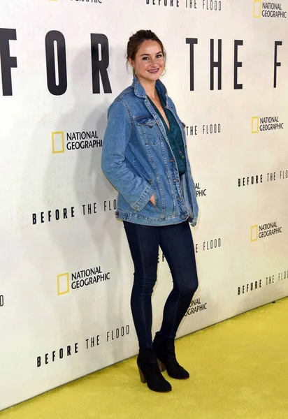 Shailene Woodley Arrivals Flood Premiere Presented National Geographic Channel United — Stock Photo, Image
