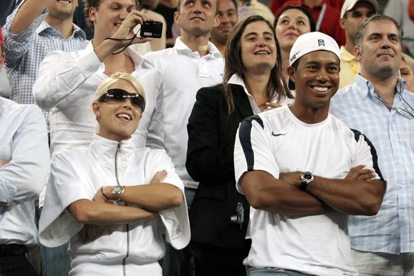 Elin Nordegren Tiger Woods Attendance Open 2006 Men Finals Usta — Stock Photo, Image