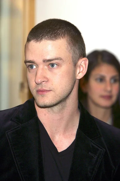 Justin Timberlake Sklepie Wygląd Rozpoczęcie Justin Timberlake William Rast Clothing — Zdjęcie stockowe