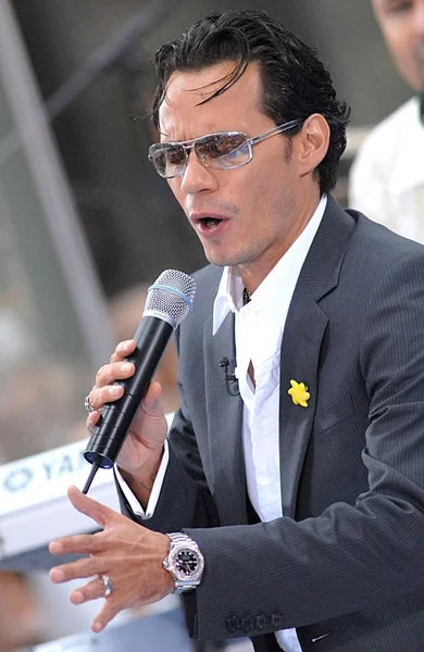 Marc Anthony Scenie Marc Anthony Nbc Today Show Rockefeller Center — Zdjęcie stockowe