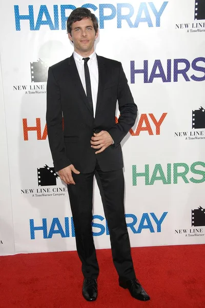 James Marsden Las Llegadas Para Estreno Hairspray Ziegfeld Theatre Nueva —  Fotos de Stock