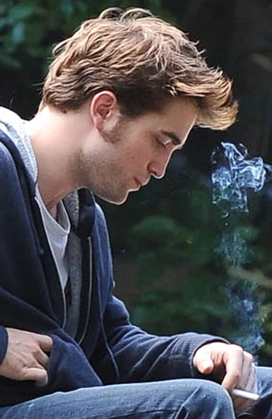 Robert Pattinson Sur Place Pour Remember Film Shooting Location Central — Photo