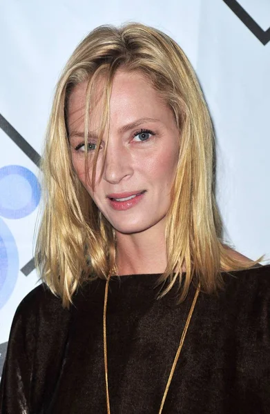 Uma Thurman Przy Przyjazdów Pokoju Grow Benefit Gala Christie Auction — Zdjęcie stockowe