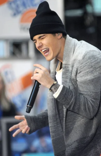 Justin Bieber Escenario Para Nbc Today Show Concert Con Justin —  Fotos de Stock