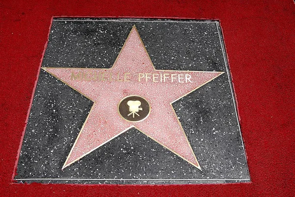 Michelle Pfeiffer Stern Bei Der Einweihungszeremonie Für Star Auf Dem — Stockfoto
