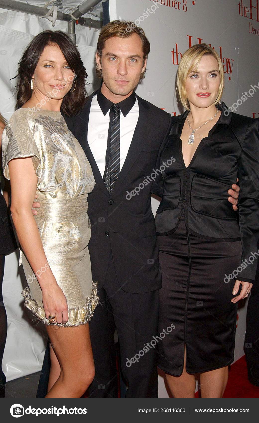 Cameron Diaz Vistiendo Vestido Zac Posen Jude Law Kate Winslet — Foto  editorial de stock #268146360 ©everett225, image size:1040x1700