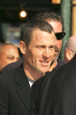 Lance Armstrong Cbs David Letterman Show, Ed Sullivan Tiyatrosu, New York, Ny, Pazartesi, 01 Ağustos 2005 için kalkış. Fotoğraf: Gregorio Binuya /Everett Collection