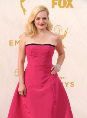 Elisabeth Moss 67 Primetime Emmy Ödülleri için gelenler 2015 - Arrivals 3, Microsoft Theater (eski Nokia Theatre L.A. Live), Los Angeles, Ca Eylül 20, 2015. Fotoğraf: Dee Cercone /Everett Collection