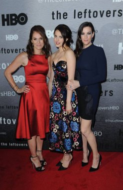 Amy Brenneman, Margaret Qualley, Liv Tyler Hbo The Leftovers Series Premiere için gelenler, Nyu Skirball Sahne Sanatları Merkezi, New York, Ny Haziran 23, 2014. Fotoğraf: Kristin Callahan / Everett Koleksiyonu