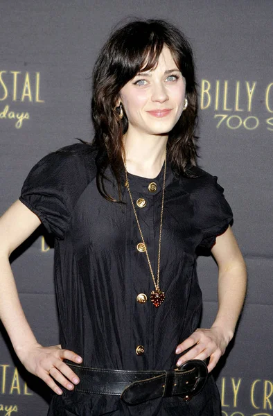 Zooey Deschanel Arrivals Opening Night 700 Sundays Wilshire Theatre Los — стоковое фото