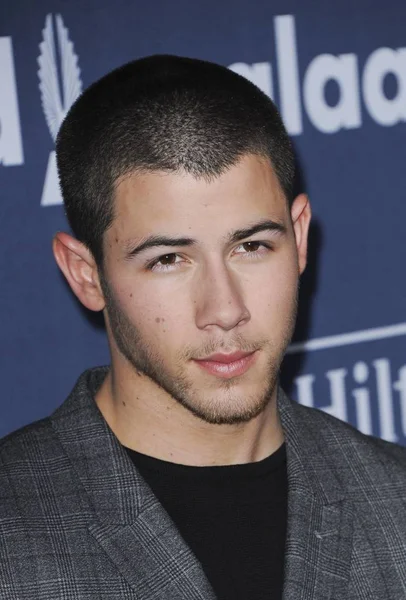 Nick Jonas Vid Ankomst Till Årliga Glaad Media Awards Beverly — Stockfoto