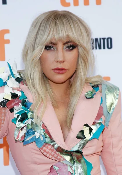 Lady Gaga Agli Arrivi Cinque Foto Due Anteprime Toronto International — Foto Stock