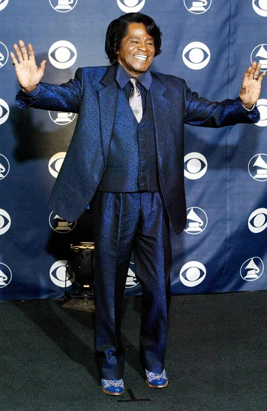 James Brown Press Room 47Th Annual Grammy Awards Staples Center — Stock Photo, Image
