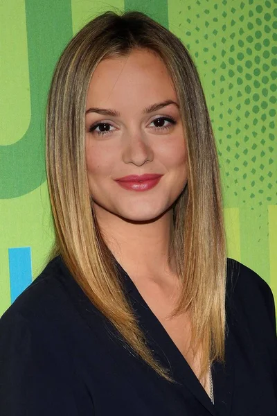 Leighton Meester Arrivals Network Upfronts Madison Square Garden New York — Stock Photo, Image