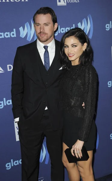 Channing Tatum Jenna Dewan Tatum Arrivals 26Th Annual Glaad Media — Stock Photo, Image