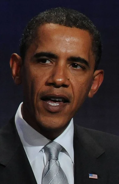 President Barack Obama Public Appearance 2009 Annual Meeting Clinton Global — Stock Photo, Image