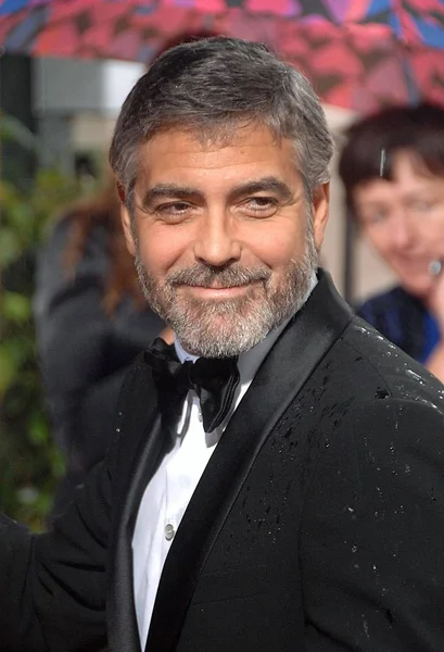 George Clooney Llega 67Th Annual Golden Globes Awards Arrivals Beverly —  Fotos de Stock