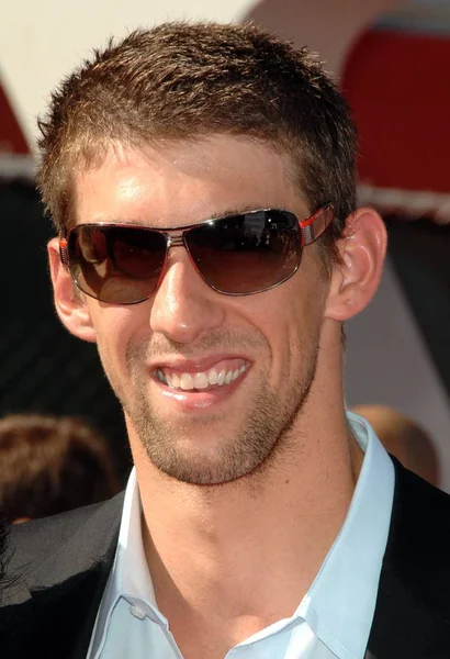 Michael Phelps Bij Aankomsten Voor Espn 2009 Espy Awards Aankomsten — Stockfoto
