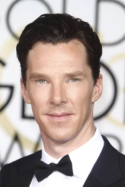 Benedict Cumberbatch Arrivals Annual Golden Globe Awards 2015 Part Beverly — стоковое фото