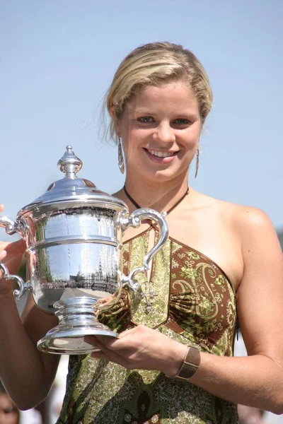 Kim Clijsters Asistiendo Las Finales Del Campeonato Abierto Tenis Los — Foto de Stock