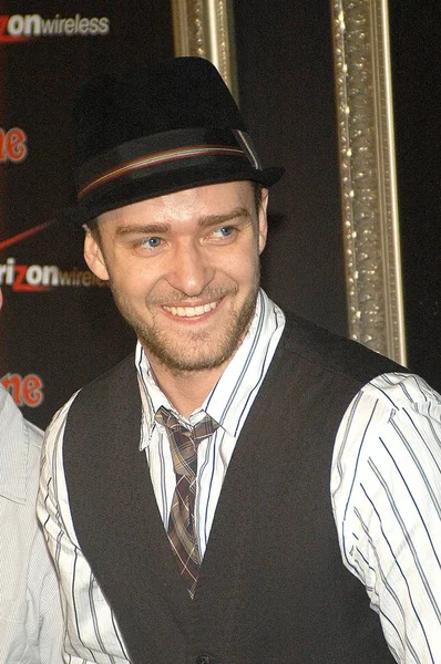 Justin Timberlake Při Příjezdu Verizon Wireless Rolling Stone Strana Pre — Stock fotografie