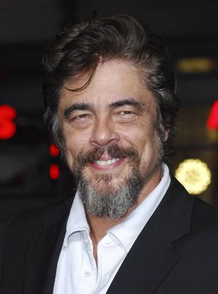 Benicio Del Toro Arrivals Inherent Vice Premiere Tcl Chinese Theatres — Stock Photo, Image