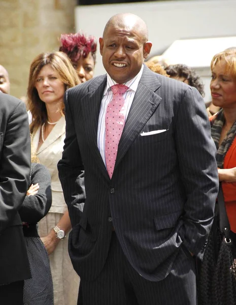 Forest Whitaker Ceremonia Inducción Star Hollywood Walk Fame Para Forest — Foto de Stock