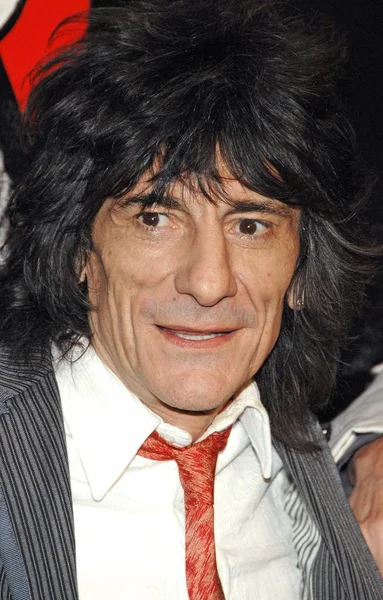 Ronnie Wood Arrivals Shine Light Premiere Clearview Ziegfeld Theater New — Stock Photo, Image