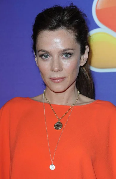 Anna Friel Chegadas Para 2014 Nbc Apresentação Inicial Jacob Javits — Fotografia de Stock