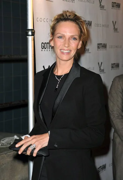 Uma Thurman Chegadas Para Motherhood Premiere School Visual Arts Sva — Fotografia de Stock