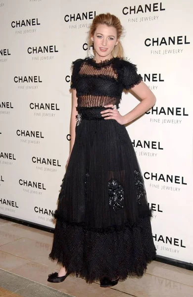 Blake Lively Chanel Giyen Chanel Fine Jewelry Night Diamonds Akşam — Stok fotoğraf