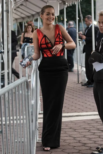 Rita Ora Wearing Jean Paul Gaultier Dress Arrivals Get Premiere — Stock Photo, Image