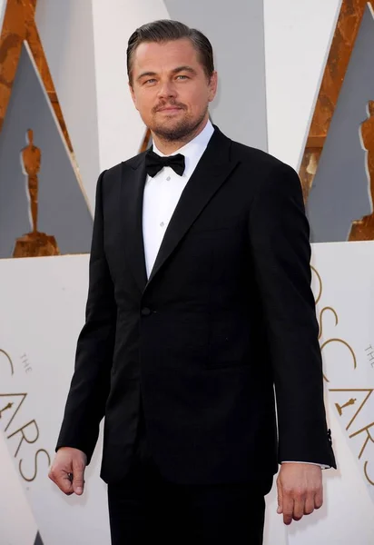 Leonardo Dicaprio Příjezdů Oscara 2016 Příjezdy Dolby Theatre Hollywoodu Highland — Stock fotografie