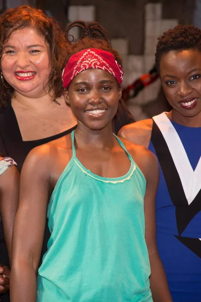 Lupita Nyong Attendance Eclipsed Preview Performance Broadway John Golden Theatre — стоковое фото