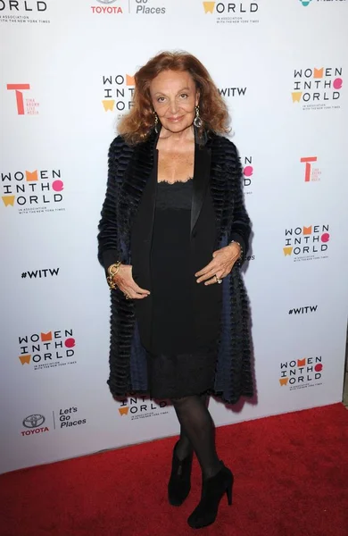 Diane Von Furstenberg Participação Para 7Th Annual Women World Summit — Fotografia de Stock