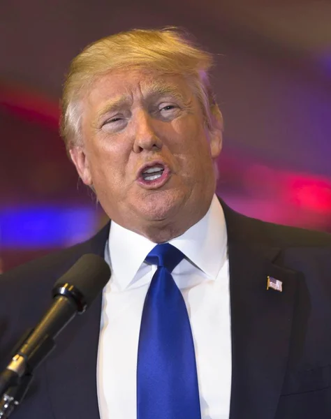 Donald Trumpf Anwesenheit Des Republikanischen Präsidentschaftskandidaten Donald Trumpf Siegesrallye Nach — Stockfoto