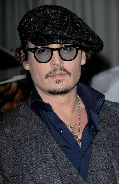 Johnny Depp Bei Der Ankunft Von Pirates Caribbean Worlds End — Stockfoto