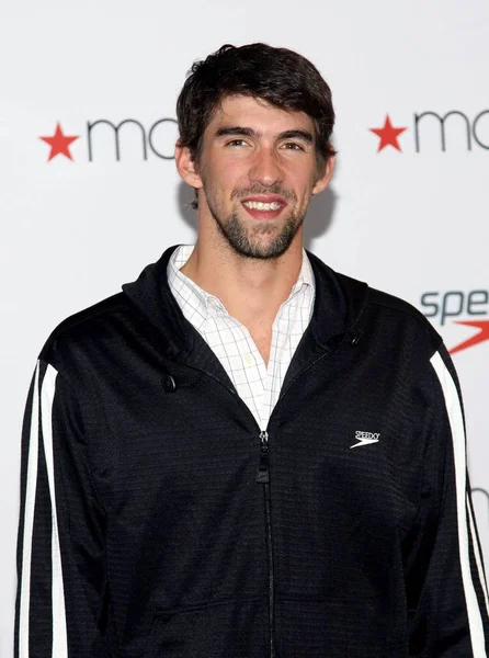 Michael Phelps Store Appearance World Champion Swimmer Michael Phelps Speedo — Stock Photo, Image