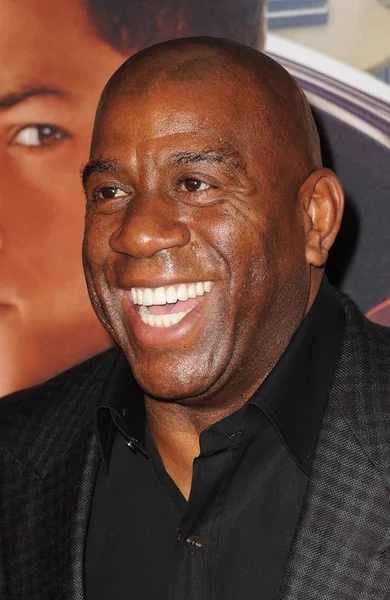 Magic Johnson Comparecencia Ante Corte Kingsman Secret Service Premiere School — Foto de Stock