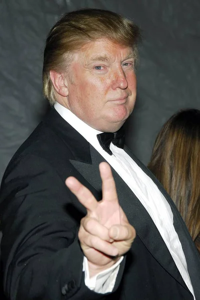 Donald Trump Agli Arrivi Metropolitan Museum Art Costume Institute Gala — Foto Stock