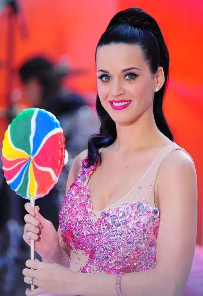 Katy Perry Stage Nbc Today Show Concert Katy Perry Rockefeller — Stock Photo, Image