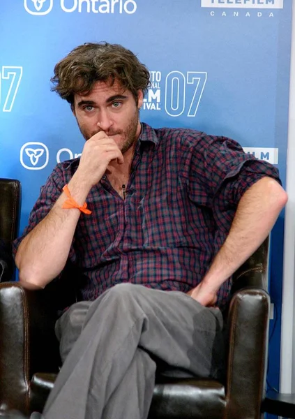 Joaquin Phoenix at the press conference for RESERVATION ROAD Press Conference at the 32nd Annual Toronto International Film Festival, Sutton Place Hotel, Toronto, Canada, ON, September 12, 2007. Photo by: Myra/Everett Collection