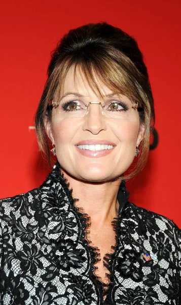 Sarah Palin Příjezdy Pro Time 100 Většina Vlivných Lidí Světové — Stock fotografie