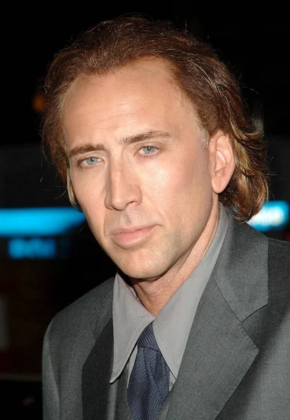 Nicolas Cage Przy Przyjazdów Premiere World Trade Center Ziegfeld Theater — Zdjęcie stockowe