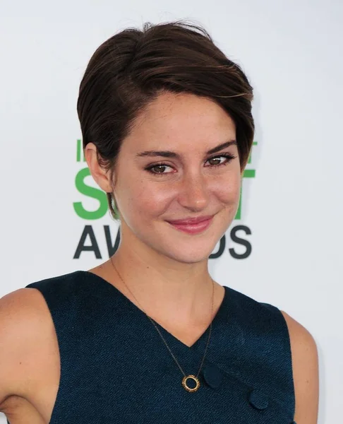 Shailene Woodley Agli Arrivi 2014 Film Independent Spirit Awards Arrivi Immagine Stock