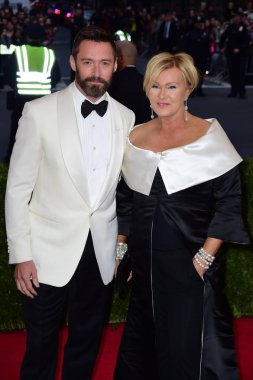 Hugh Jackman, Deborra-Lee Furness at arrivals for 'Charles James: Beyond Fashion' Opening Night at The Metropolitan Museum of Art Annual Gala - Part 7, Anna Wintour Costume Center, New York, NY May 5, 2014. Photo By: Gregorio T. Binuya/Everett Collec clipart
