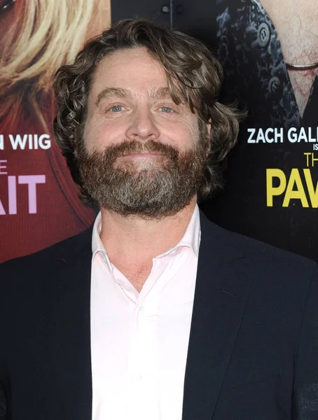 Zach Galifianakis Las Llegadas Para Masterminds Premiere Tcl Chinese Theatres — Foto de Stock